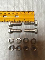 Harley CP-1038 5/16”-24 x 1 Bolts w/ Nuts & Lock Washers Qty 4 OEM 4000