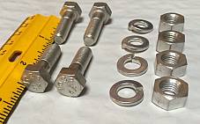 Harley CP-1038 5/16”-24 x 1 Bolts w/ Nuts & Lock Washers Qty 4 OEM 4000