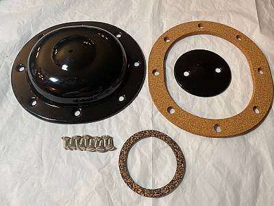 Harley Knucklehead Panhead UL Primary Derby & Inspection Cover Kit 193654 Black