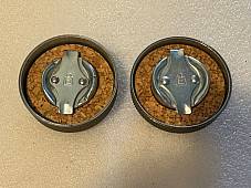 Harley Eaton Gas & Oil Cap Set OD Green WLA 1941-45 3507-36N 3507-37N