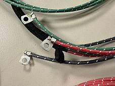 Harley UL 1947 Premium Wiring Harness W/ Correct Terminals Cotton Woven Looms