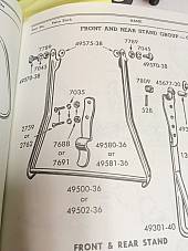 Harley Rear Stand Mount Hardware Kit 38-57 Knucklehead Panhead UL WL WLA