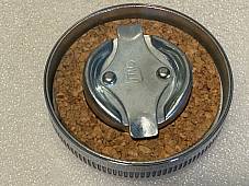 Harley 3507-37 1937-41 Early 45 Servicar Chrome Eaton Oil Tank Cap W WL Euro B