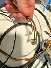 Harley NOS OEM Cat Eye Dash Base & Complete Knucklehead Wiring Harness 1939-45