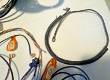 Harley NOS OEM Cat Eye Dash Base & Complete Knucklehead Wiring Harness 1939-45
