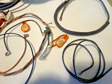 Harley NOS OEM Cat Eye Dash Base & Complete Knucklehead Wiring Harness 1939-45