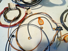 Harley NOS OEM Cat Eye Dash Base & Complete Knucklehead Wiring Harness 1939-45