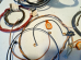 Harley NOS OEM Cat Eye Dash Base & Complete Knucklehead Wiring Harness 193945