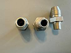 Harley JD VL EL WL UL Oil Line Nipple Fittings Cadmium OEM# 3577-15 63533-15 USA