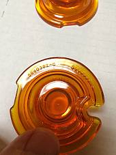 Harley Guide DH-49 Bullet Marker Light Lamp Amber Fish Eye Lens 49-62 Panhead