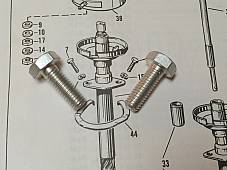 Harley Timer Circuit Breaker Bolts Knucklehead Panhead 36-64 #3779 Machined Top