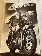 Harley Enthusiast Model Intro Issue 1934 Models Aug 1933 RL VL Servicar Single