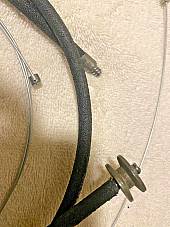 Harley 3334-32 Knuckle VL RL WLA Cloth Spark Throttle Cable Coil 1932-48  EURO