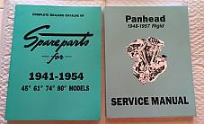 Harley Panhead Parts Book Service Manual Combo 1941-’54 1948-‘57