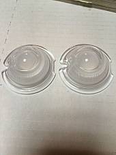 Harley Guide DH-49 Bullet Marker Frosted White Fogged Fish Eye Lenses Qty 2