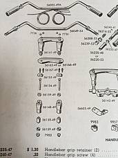 Harley Panhead 49-59 Riser Stud & Acorn Nut Kit 49-59 FL FLH 56167-49 Servicar