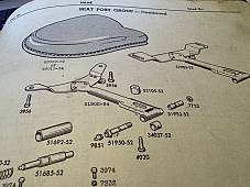 Harley NOS 1952-74 K-Model Sportster Shifter Shaft & Seat Pivot Bushing 34037-52