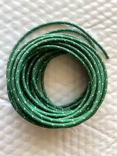 Harley Cloth Covered Green 16 ga Wiring Wire 25 Ft. Knucklehead Panhead