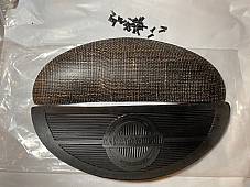 Harley Knucklehead Panhead Half Moon Canvas Back Footboard Mats 40-65 w/ Rivets