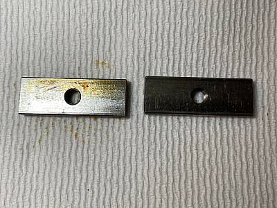 Harley 19361937 Rectangular Tool Box Bracket Plate Screw Pads Knucklehead, UL