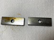 Harley 1936-1937 Rectangular Tool Box Bracket Plate Screw Pads Knucklehead, UL