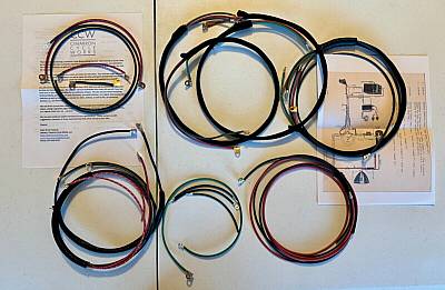 Harley WL 4145  Premium Wiring Harness Correct Soldered Terminals Cotton Loom