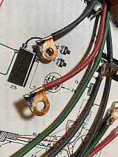 Harley WL 41-45  Premium Wiring Harness Correct Soldered Terminals Cotton Loom