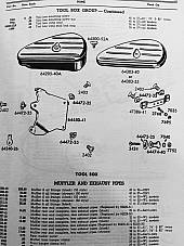 Harley Panhead Tool Box Mount Kit 1952-1957 OEM# 64472-35 64474-40