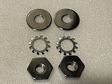 Harley Spotlamp Bar Mount Mounting End Nuts 1946-1957 W/ Front Monroe Shock