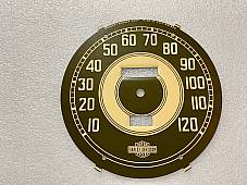 Harley WLA WLC Military OD Green S-W Speedometer Face 1941-45 For OEM Speedos