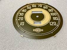 Harley WLA WLC Military OD Green S-W Speedometer Face 1941-45 For OEM Speedos