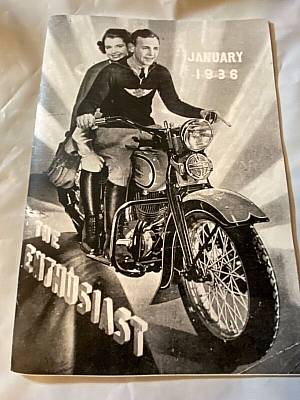 Harley Enthusiast Model Intro Issue 1936 Models Jan 1936 RL VL VLH Servicar