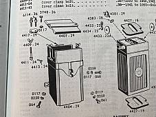 Harley 1929-52 DL RL WL WLA Single 45 Battery Box Mount Stud Kit 6114-36 4417-29