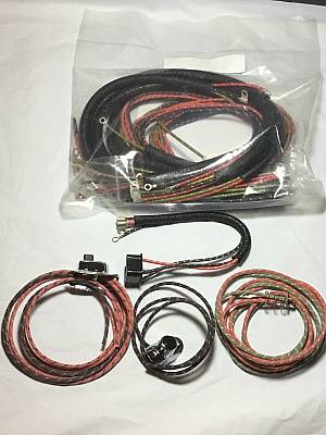 Harley Panhead 194953 Wiring Harness W/ Wired Lamp Harnesses & Switches USA