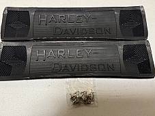 Harley 2940-14 JD VL Knucklehead Footboard Mats Canvas Back Nickel Rivets1914-39