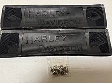 Harley 2940-14 JD Single VL Knucklehead Footboard Mats w/ Nickel Rivets1914-39