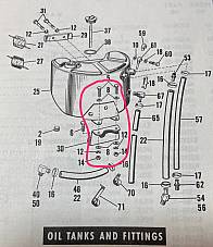 Harley 4012 Sportster XLCH KR Oil Tank Front Mount Bolt Kit 1953-67 CP-1038 Cad