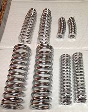 Harley Chrome Springer Fork Spring Kit Knucklehead WL WLA Servi 36-57