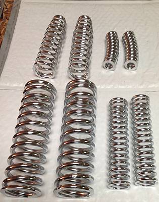 Harley Chrome Springer Fork Spring Kit Knucklehead WL WLA Servi 3657