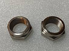 Harley JD Front Hub Cone Nuts Axle 1921-1929 Nickel Replaces OEM# 3929-21 USA