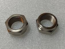 Harley JD Front Hub Cone Nuts Axle 1921-1929 Nickel Replaces OEM# 3929-21 USA