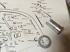 Harley Panhead K Sportster Hummer 1949-64 Brake & Clutch Lever Cable Bushing