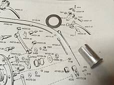 Harley Panhead K Sportster Hummer 1949-64 Brake & Clutch Lever Cable Bushing