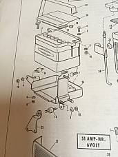 Harley FLH FL FX FXE Battery Mounting Hardware 65-84 Panhead Shovelhead 62563-65