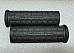 Harley 5621047 Panhead Hummer Waffle Grips Closed End Black w/ Logo 194853
