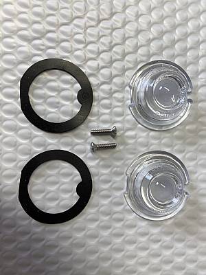 Harley Guide DH49 PH7 Bullet Lamp Fish Eye Lens, Gasket & Screw OEM 6852138