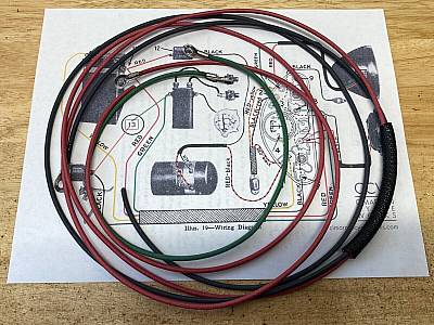 Harley 19301936 VL RL C Tail & Stop Lamp Light Wiring Harness Wire Kit 470434
