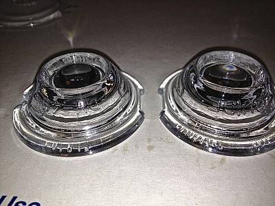 Harley Guide DH49 Bullet Marker Clear Fish Eye Lenses Repro OEM 6857150 Qty 2