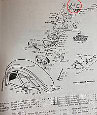 Harley Sidecar Left End Cross Shaft Lever 1941-57 OEM# 6181-41; 87681-41 USA