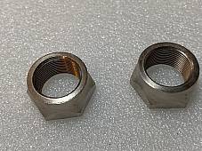 Harley JD Front Hub Cone Nuts Axle 1916-1920 Nickel Replaces OEM# 3929-16 USA